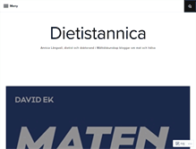 Tablet Screenshot of dietistannica.com